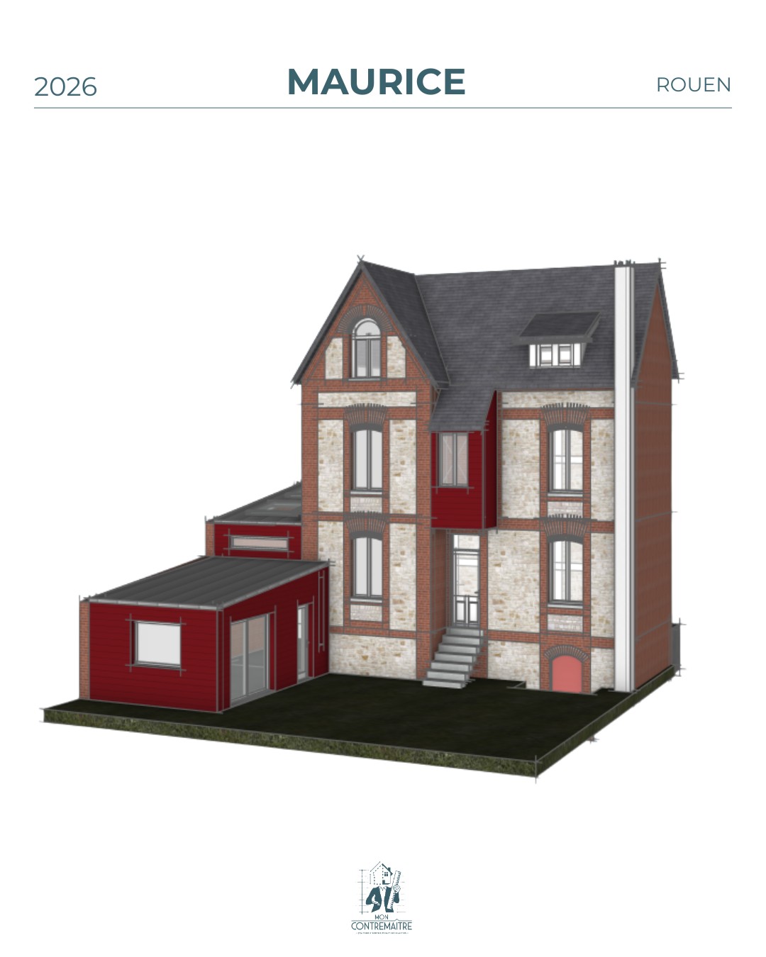 Rénovation et réagencement d'une maison à Rouen