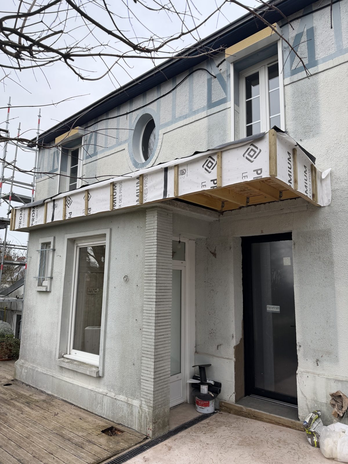 Rénovation de façade (ITE) d'une maison à Bihorel — photo 2